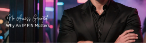 Bouncer in black clothes with arms crossed not letting anyone into the fancy nightclub.